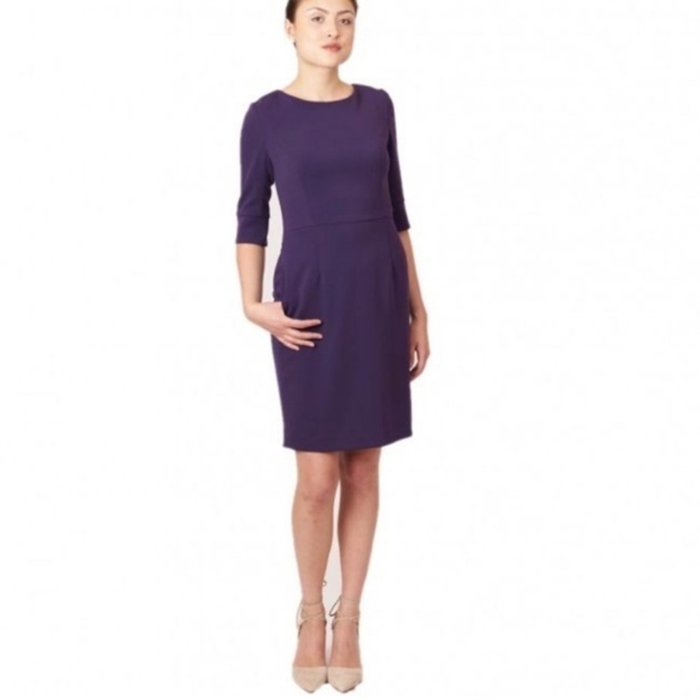 Nora‎ Gardner Gabrielle dress size 4 eggplant purple